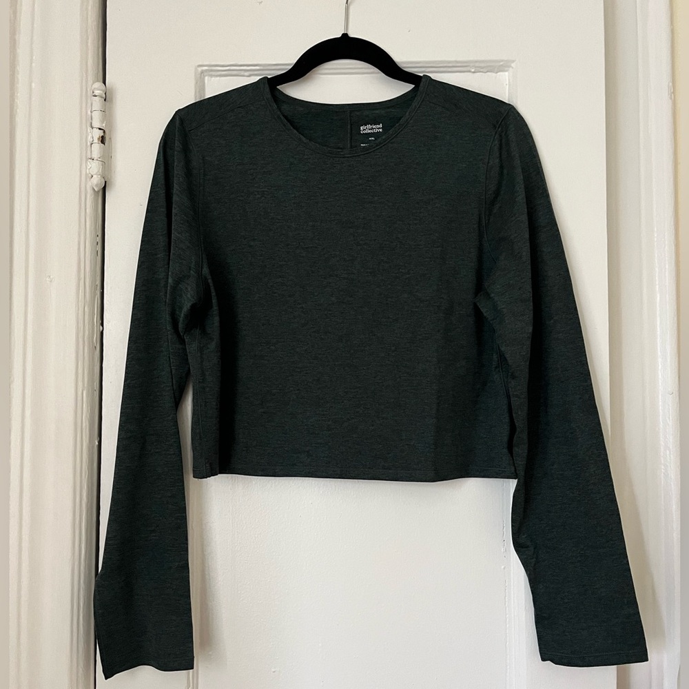 Girlfriend Collective Long Sleeve Crop ReSet Top